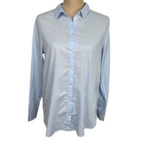 H&M Blue Lightweight Button Down Size 6 cotton
